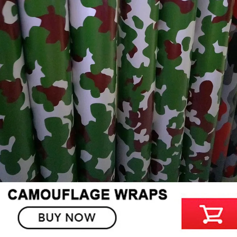 

5/10/15/20/25/30mGreen Red Camouflage Film Wrap Car Styling Sticker Snow Vehicle Motorcycle Truck Vinyl Wrapping