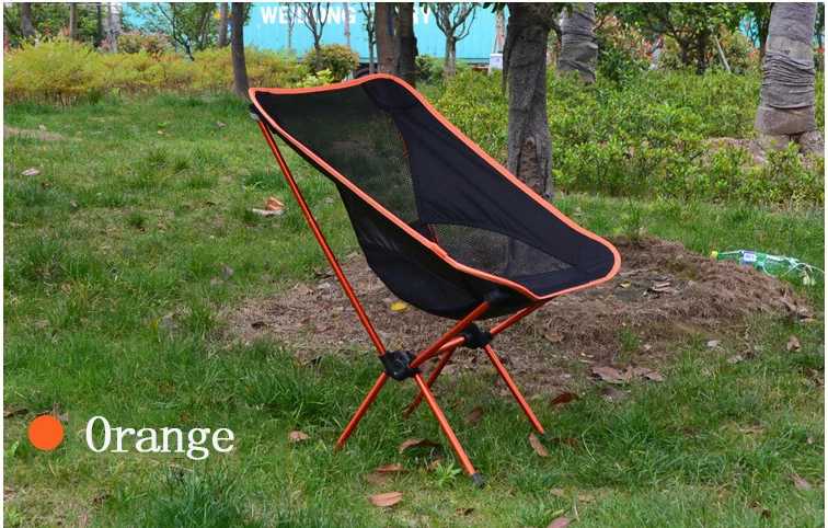 Портативный складной стул для рыбы, супер-светильник, дышащая спинка, рыболовное сиденье для отдыха на открытом воздухе, спортивное кресло для пикника, кемпинга