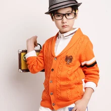 Детский свитер г., весеннее Новое поступление, универсальный шерстяной кардиган с длинными рукавами