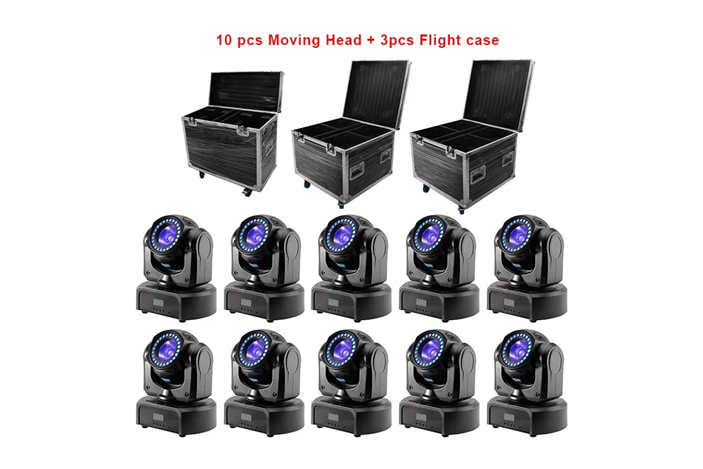 10pcs 24 and 1 LED Beam Wash Moving Head Light