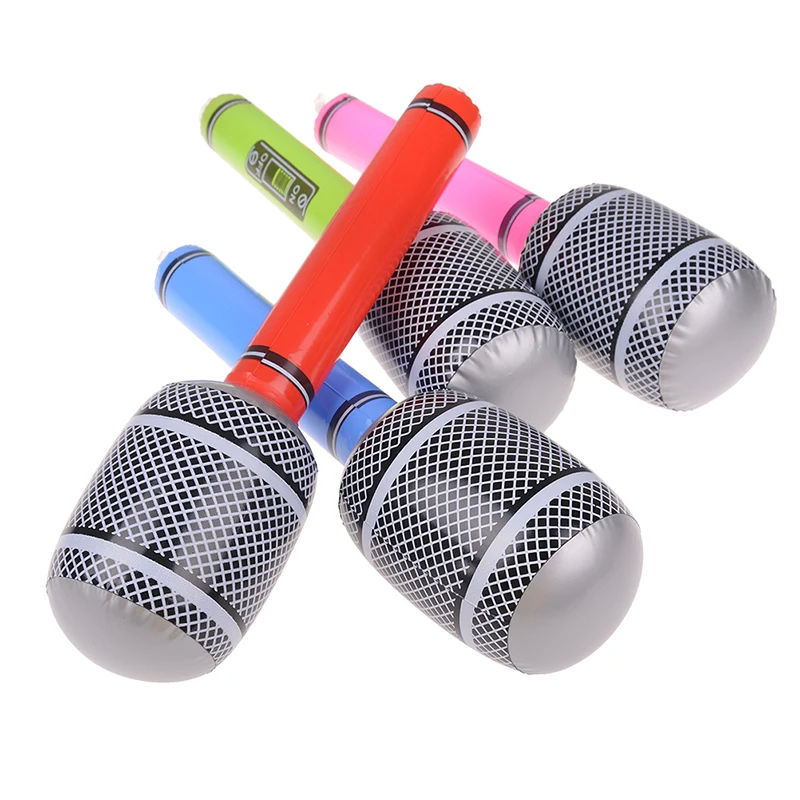 

1 PC Cool Fun Gift Party Supplies Stage Decorations Prop musical Toys For Children Kids Inflatable Instruments Microphone Set