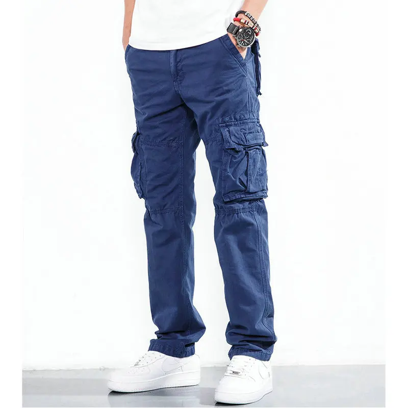 

2019 Spring Hot Fashion Designer Tactical Cargo Pants Men Casual Slim Cotton tactical Trousers Men