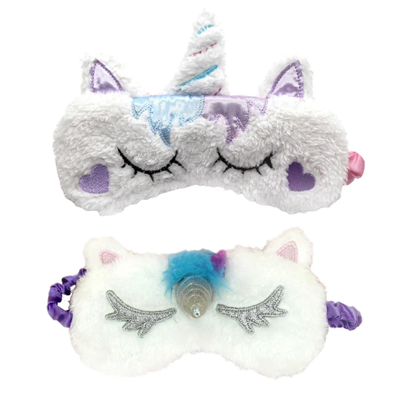 

Cute Unicorn Sleeping Eye Mask Cartoon Blindfold Eye Cover Shadow Soft Cover for Girl Kid Teen Traveling Sleep Eyeshade Eye Aid