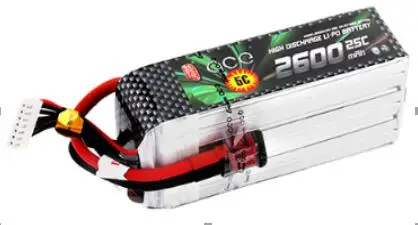 

ACE 2600mAh 25C 22.2V 6S1P 48*34*116mm 404g for RC models FPV drones