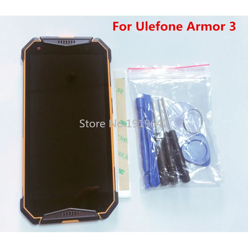 

Repair tools+For Ulefone Armor 3 3T 5.inch LCD Display Assembly With Frame+Touch Screen Digitzer Repair Panel Glass