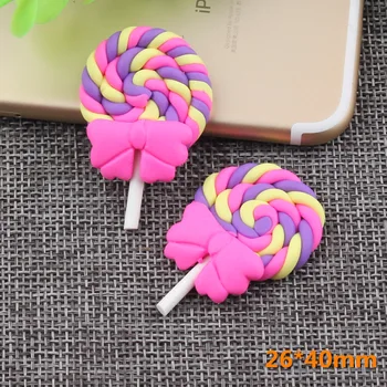 

2pcs Kitchen Toys Garden Craft Mini Necktie Bowknot Lollipop Simulation Toys Figurine Dollhouse Decoration