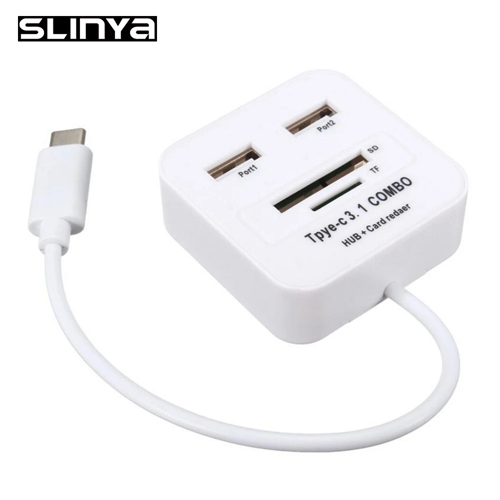 4 в 1 USB 3 Type C 2 порта 0 концентратор SD TF кардридер адаптер кардридер|memory card reader|card
