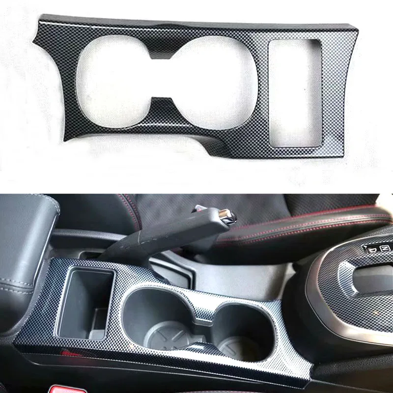 For Nissan Qashqai 2016 Left Hand Drive Car Central Console Water Cup Holder Panel Frame Cover Trim Sticker Carbon Fiber Style | Автомобили