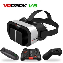 VRPARK V5 Smart Casque Gerceklik Virtual Reality Glasses Goggles 3D Box VR Headset Helmet For Smartphone Google Cardboard Lense