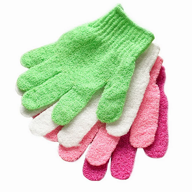 Urijk отшелушивающие перчатки для ванны массажный душ для тела губка увлажняющая кожа 1 шт - Цвет: 4pcs