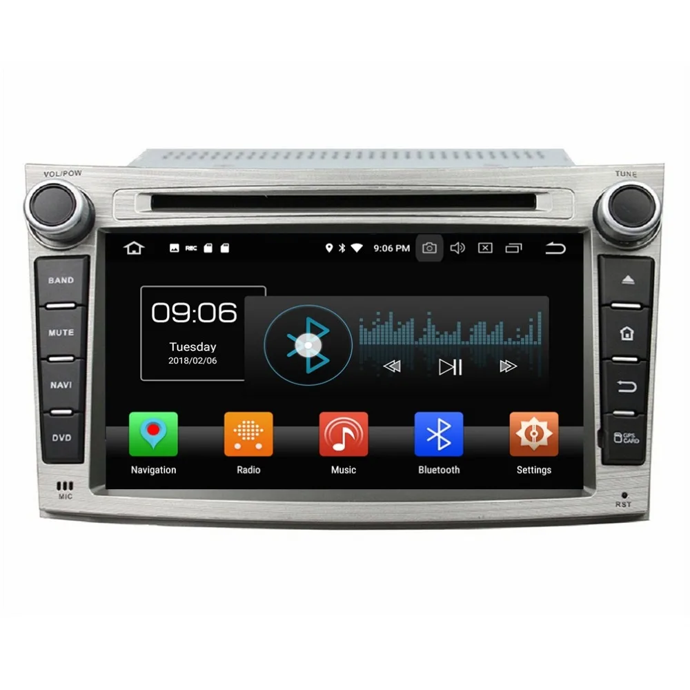 Perfect 4GB RAM Octa Core Android 8.0 Car Radio DVD Player for Subaru Outback Legacy 2009 2010 2011 2012 GPS Bluetooth WIFI USB 32GB ROM 2