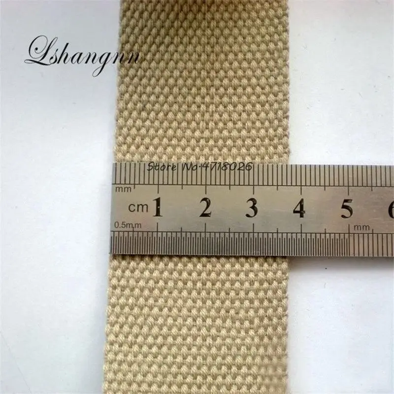 Lshangnn 10 м 38 мм полиэстер/хлопок лента холст тесьма/ремень лента для сумки ремень для шитья DIY ремесло для дома