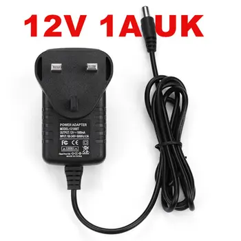

10PCS adapter power 12V 1A LED lights with power adapter 12V1A AC100-240V 12V power adapter 5.5*2.1mm UK