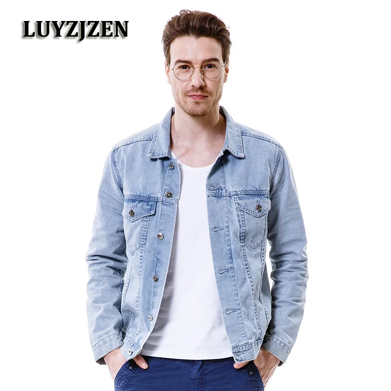2017 New Fashion Jeans Shirts Men Denim Shirts Long Sleeve Masculina Denim Blue Jeans Shirt