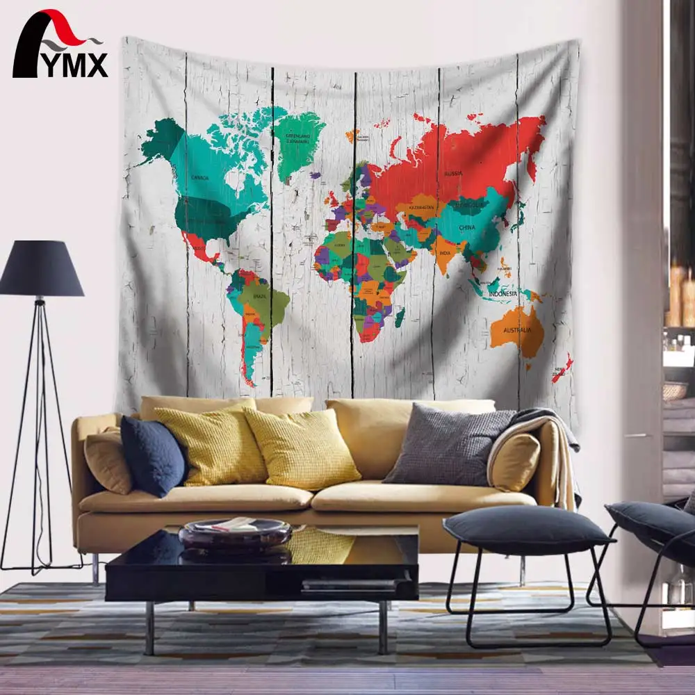 Оптовая продажа Винтаж Ретро мир 150*130/200 см Wall Art висит ковер лист Пылезащитный