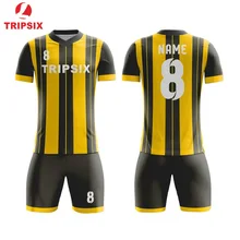 Черная полоска одежда для футбола дизайн вашей собственной Футбольная Футболка игровая футболка