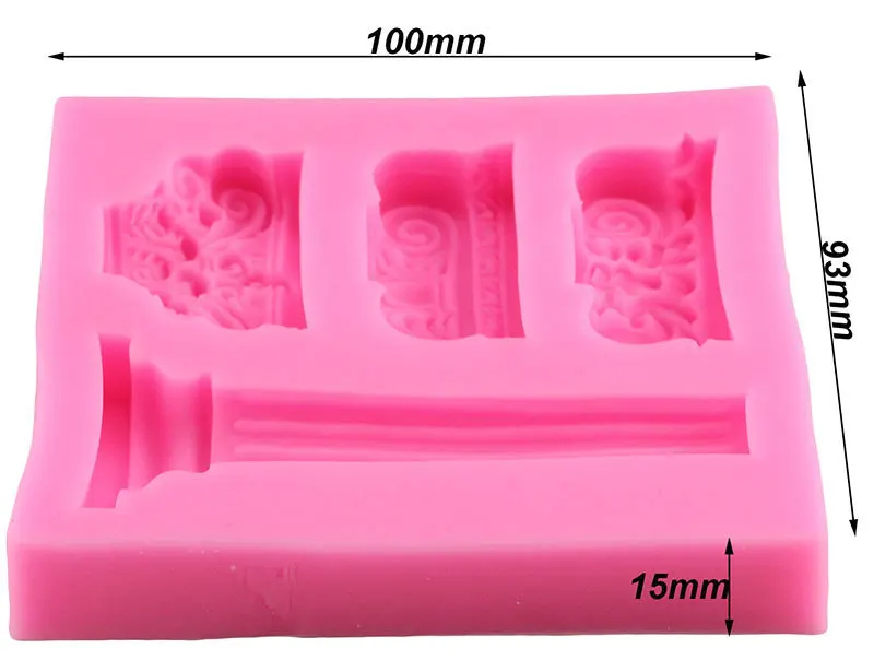 3 в 1 греко-римские столбы архитектура колонна силиконовая форма «сделай сам» инструменты для украшения тортов из мастики конфеты шоколадные резинки формы для пасты
