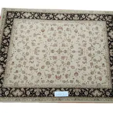 Oriental Ковры S персидский ручной работы из шелка и шерсти восточных ПЕРСИДСКИЙ Ковры ручной работы 7 8x10gc157peryg9 персидский шелковый ковер