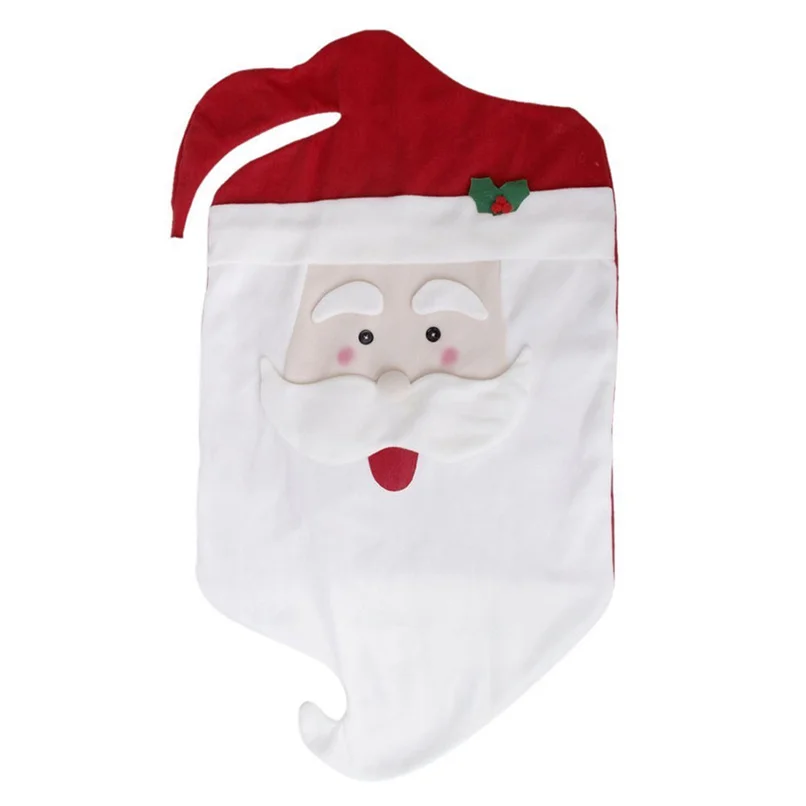 Christmas Decoration Chair Cover Christmas Snowman Table Decoration Stool Cover Birthday Party Decorations Kids Wholesale#4L23 - Цвет: A