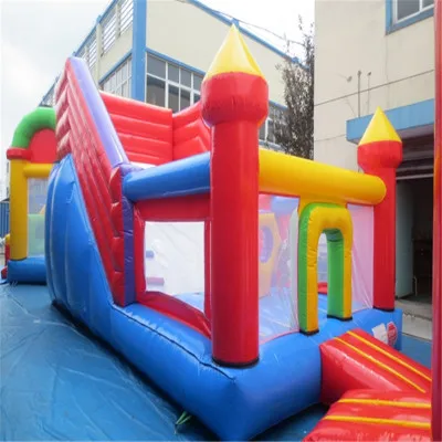 commercial inflatable font b bouncers b font slide with CE UL blower YLW 178