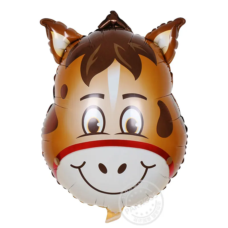 1 шт. 66*46 см воздушный шарик обезьяна Лев Зебра свинья, корова кенгуру фольги Воздушные шары Декор для вечеринки в честь Дня Рождения шары для животных детская игрушка