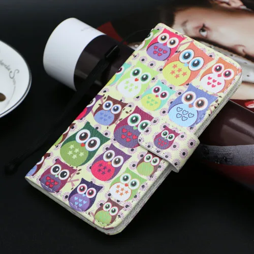 Cartoon Wallet Case for Fly FS518 Cirrus 13 PU Leather Fashion Lovely Unicorn Cat Kickstand Book Cover Cellphone Bag - Цвет: Золотой