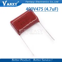 5PCS 400V475 400V 475 4.7UF Polypropylene film capacitor pitch 25mm