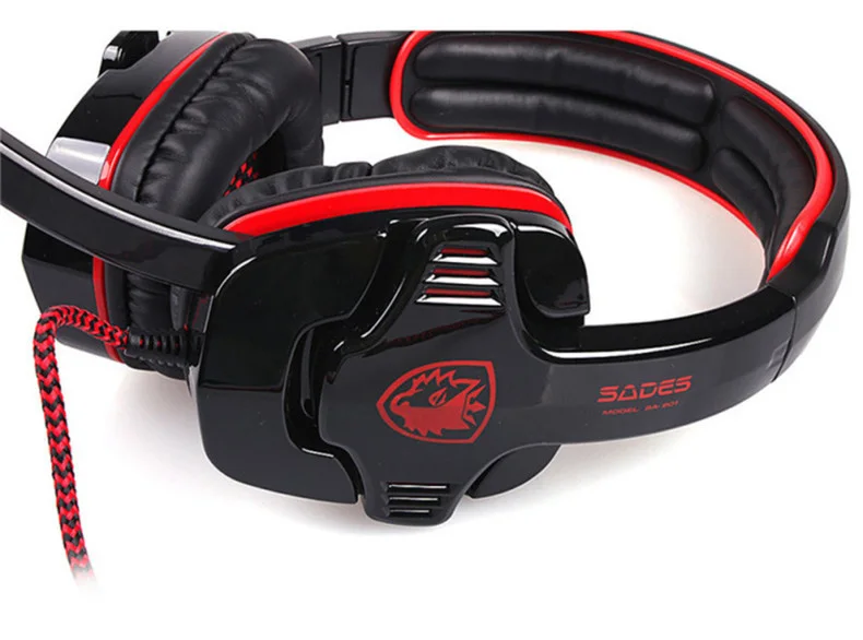 SADES SA-901 Computer Gaming Headphones USB 7.1 Surround Stereo Deep Bass Game Earphone Headset with Mic for PC Gamer (6)
