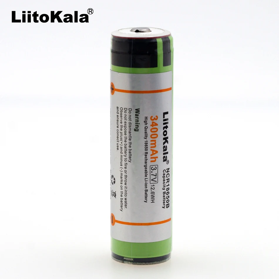 Liitokala новая защищенная Оригинальная Аккумуляторная батарея 18650 NCR18650B 3400mAh с PCB 3,7 V