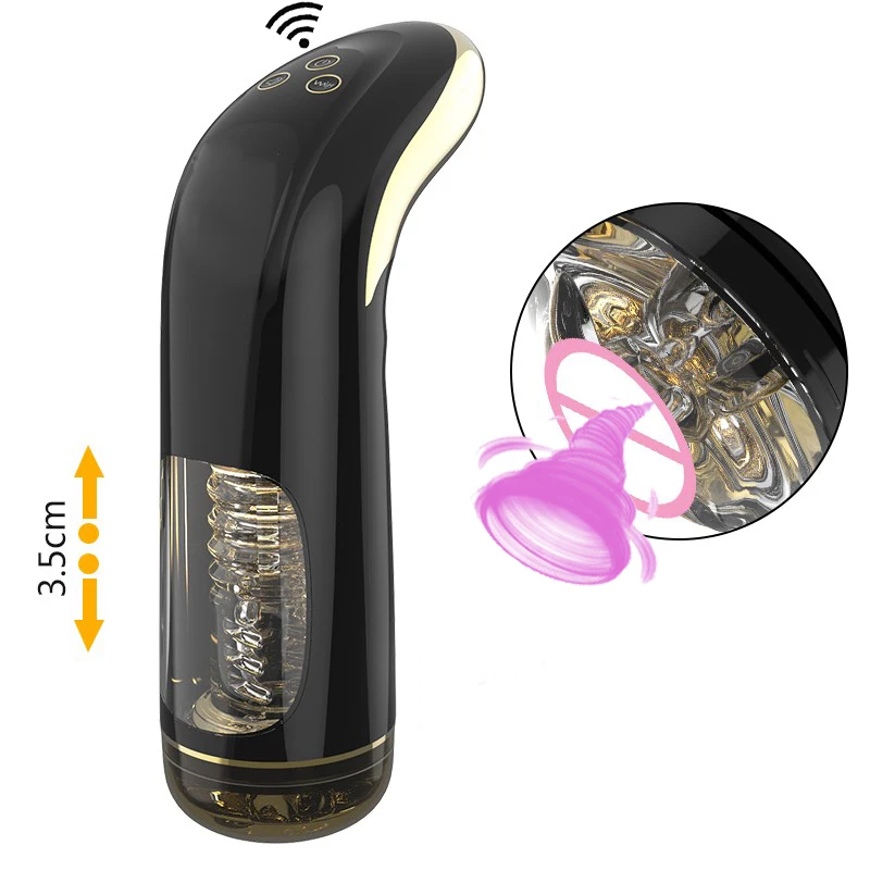 Automatic Telescopic Male Masturbator font b pussy b font Pump Vibrator Penis Extend Massage Oral Sucking