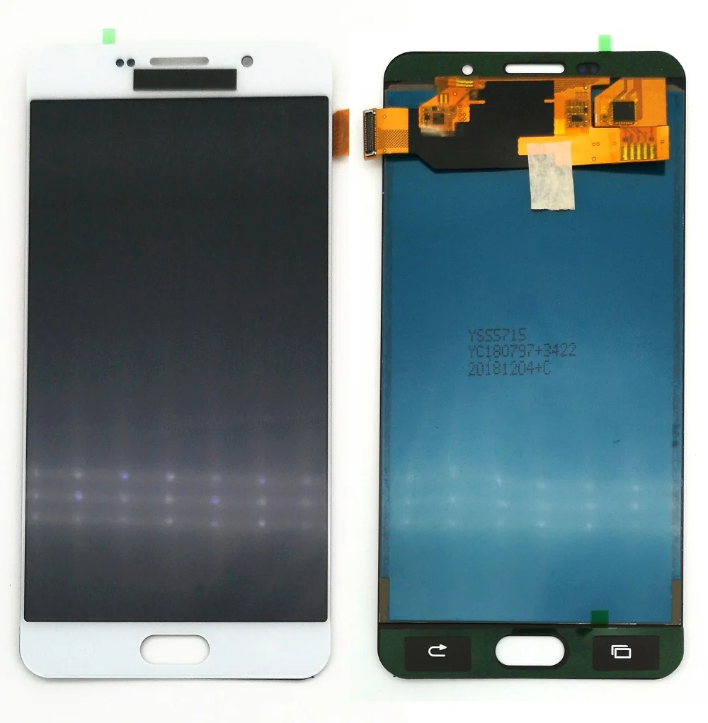 Может регулировать яркость ЖК-дисплей для Samsung Galaxy A7 A710 A7100 A710F A710M ЖК-дисплей кодирующий преобразователь сенсорного экрана в сборе