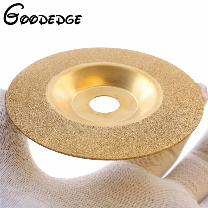 100 mm Gold Diamond Titanium Grinding Wheel Polishing Disc Pads Grinder