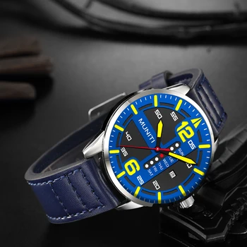

Blue AAA Mens Fashion Wristwatches New Male Sport Quartz Battery Luxury Men Modern Wrist Watches Gift Box Casual Clock Brand