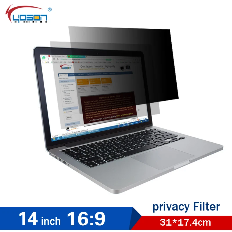 Privacy Screen for 14 inch Widescreen (16:9 Ratio) Laptops