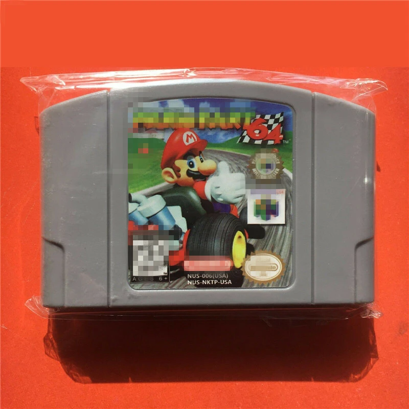 

64 Bit Video Game Marioed Kart 64 Game Cartridge Console USA Version For NTSC Card