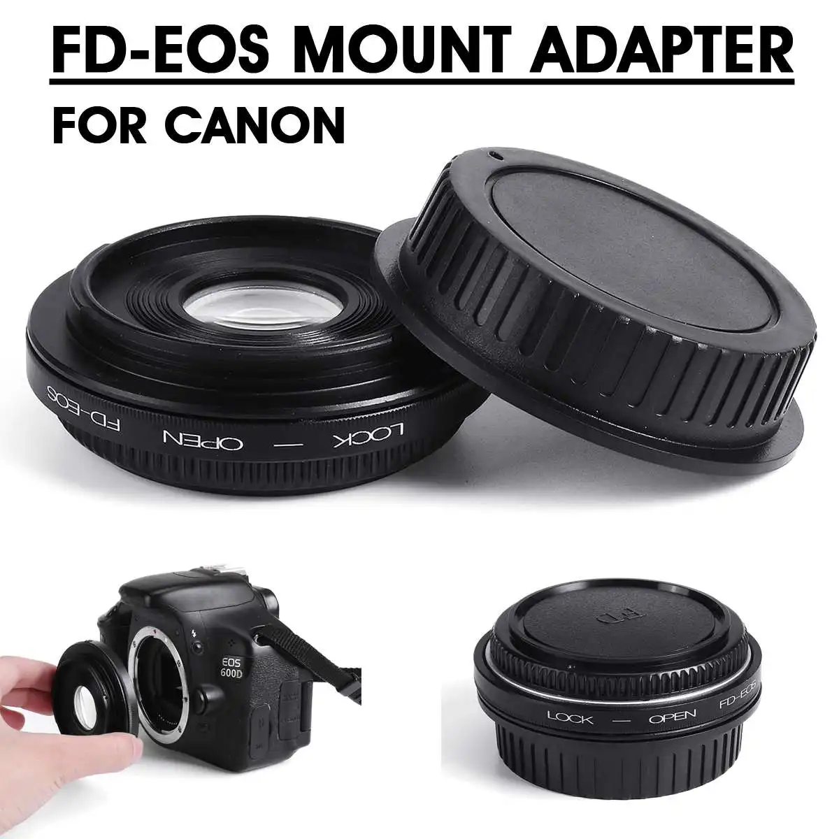 Camcorder Digital Auto-Focus Lens Adapter Ring FD-EOS Mount Adapter For Glass FD Lens to EOS Cap Camera Camcorder Digital Auto-Focus Lens Adapter Ring FD-EOS Mount Adapter For Glass FD Lens to EOS Cap Camera