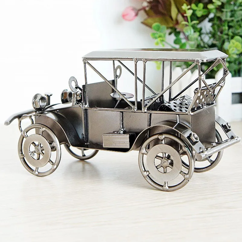 Handmade Crafts Metal Crafts Retro Classic Car Model Statue Retro Cars