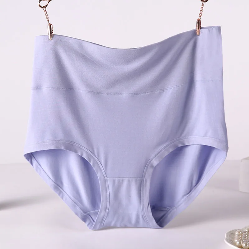 QA194 Plus size 6xl 7xl women panties bamboo fiber underwear high waist body shaping briefs female panties high rise underwear Panties