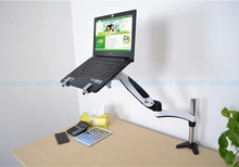 Mola de gás Braço de Suporte de desktop Portátil Liga De Alumínio Cheio de Movimento 10-17 polegada de Montagem Laptop Stand GM112C-LDM Lapdesk