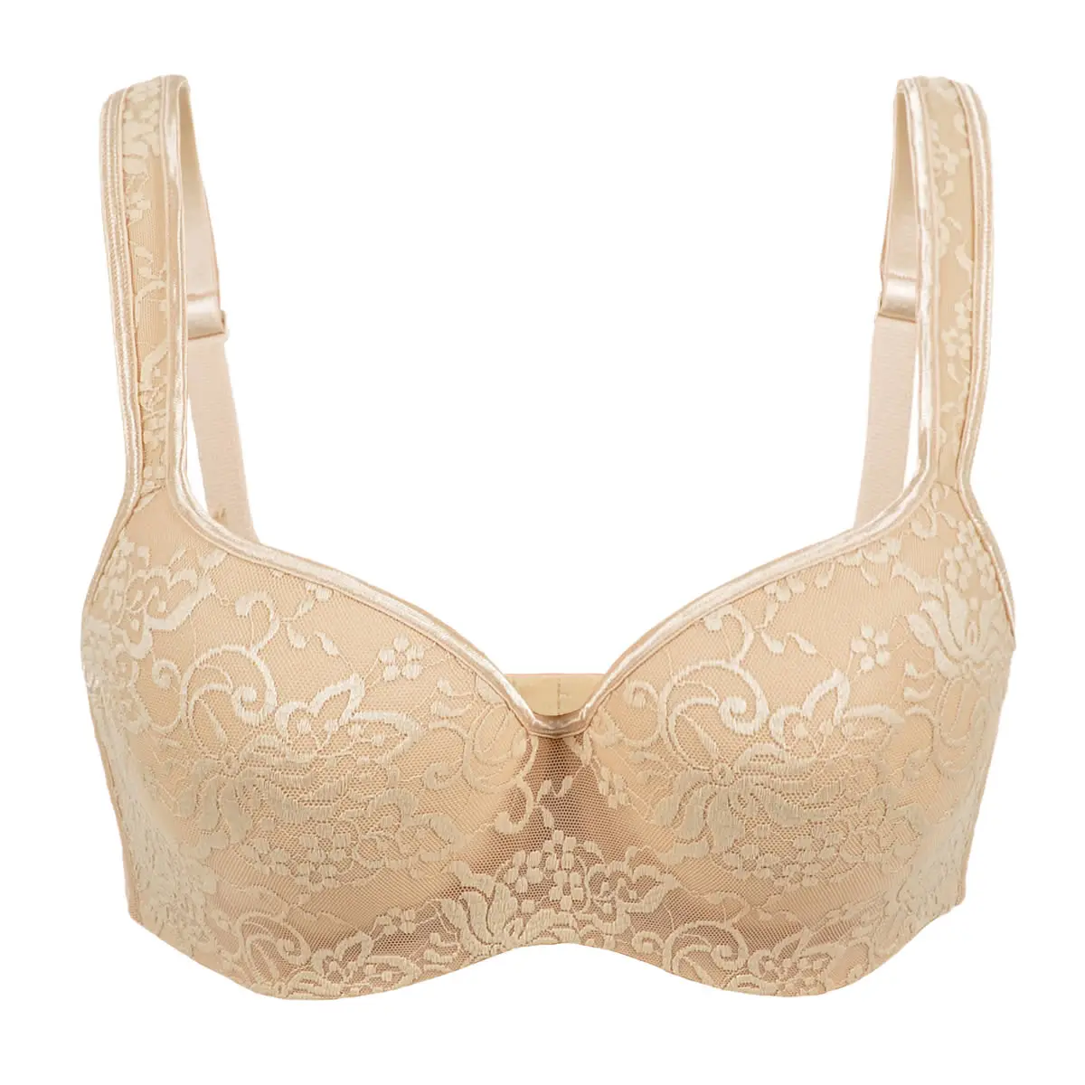 Women's Full Coverage Embroidered Underwire Balconette Everyday Bra