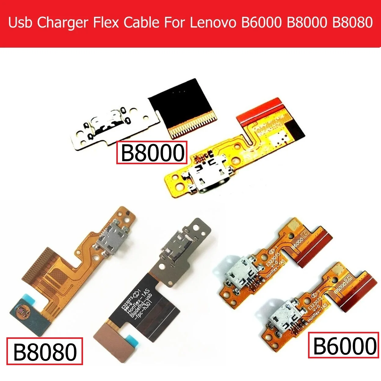Genuine USB Charger Connector Flex Cable For Lenovo Pad B8000 B8080 10.