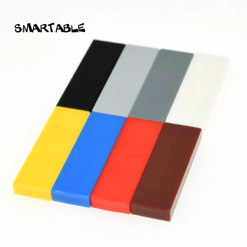 

Smartable Tile 1x3 with Groove Building Blocks Parts Creative Toys For Kids Education Compatible Major Brands 63864 100pcs/lot