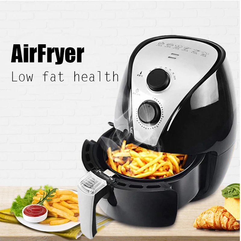 

2019 Drop Shpping Power Mode AC Body Material Plastic Electric Fryer Household Smokeless Pot Fries Machine