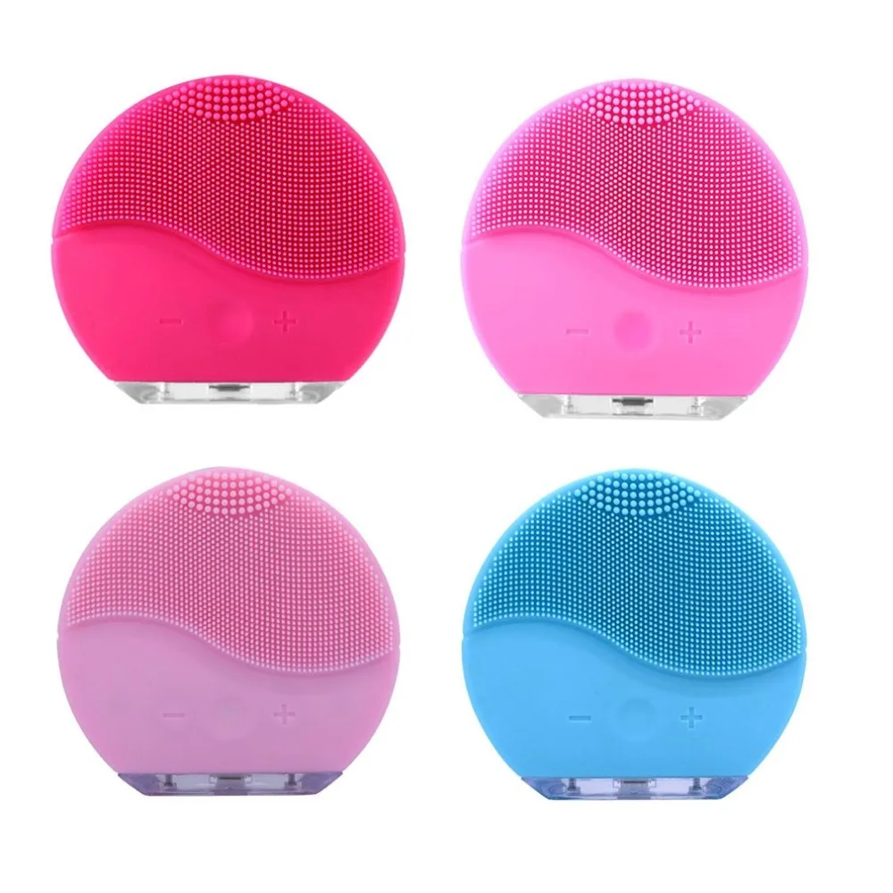 Ultrasonic Electric Facial Cleansing Brush Face Washing USB Vibration Skin Blackhead Removal Pore Cleanser Silicone Massager Ultrasonic Electric Facial Cleansing Brush Face Washing USB Vibration Skin Blackhead Removal Pore Cleanser Silicone Massager
