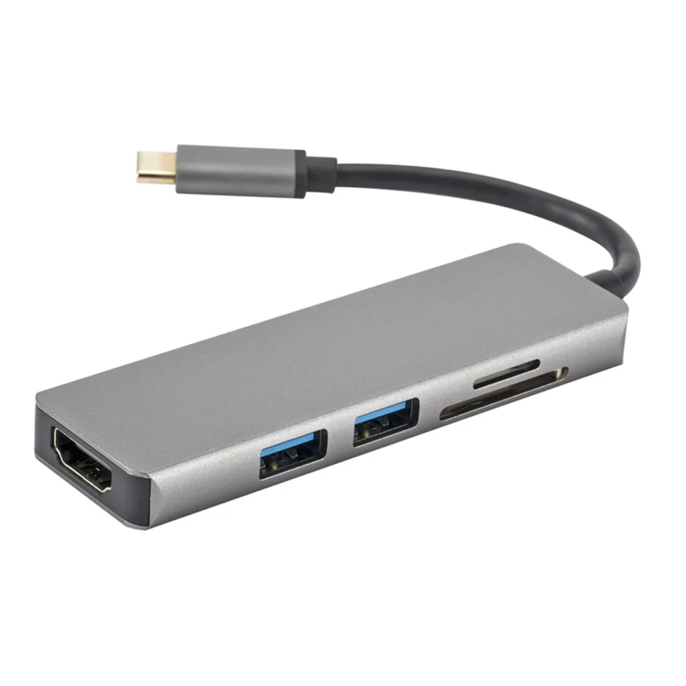 

USB 3.0 Type-c HUB High Speed Multi USB C Adapter /TF Card Reader To HDMI 4K Combo