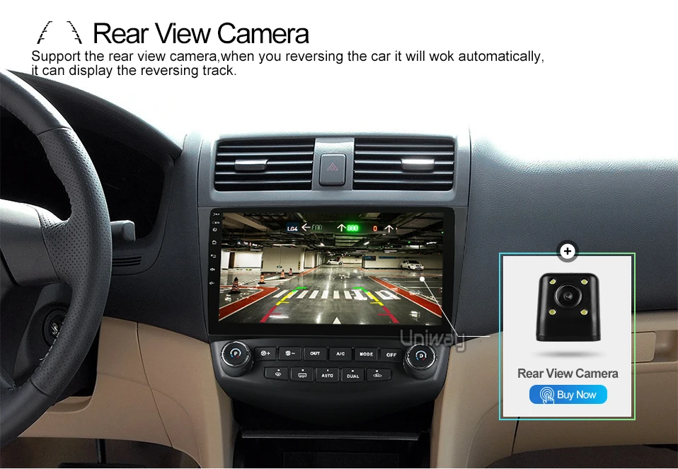 Uniway AYG1071 2G+ 3 2G android 8,1 автомобильный dvd для Honda Accord 7 2003 2004 2005 2006 2007 автомобильный Радио Видео плеер gps навигация автомобиля