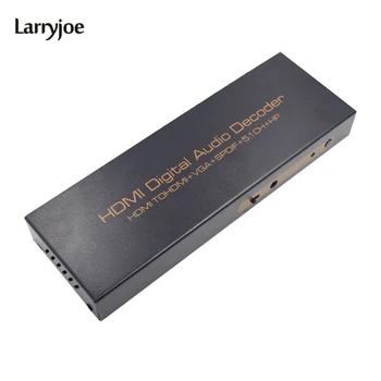 

Larryjoe 1080P HDMI TO HDMI VGA SPDIF 5.1CH RCA Digital Multi-channel Audio Decoders HDMI Digital Audio Decoder HDMI+VGA+Spdif