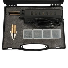 Máquina reparadora de parachoques de coche, 50W, máquinas de soldadura, reparación de soldadura, grapadoras en caliente para reparación de piezas de plástico