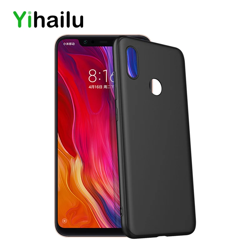 

For Redmi Note 6 Case Black Matte Soft TPU Phone Case for Xiaomi Redmi Note 6 Pro 6 Pro 6A 6 Note 5 5 Plus Silicone Back Cover