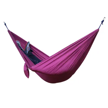 

2 People Portable Parachute Hammock for outdoor Camping-multi-color 270*140 cm